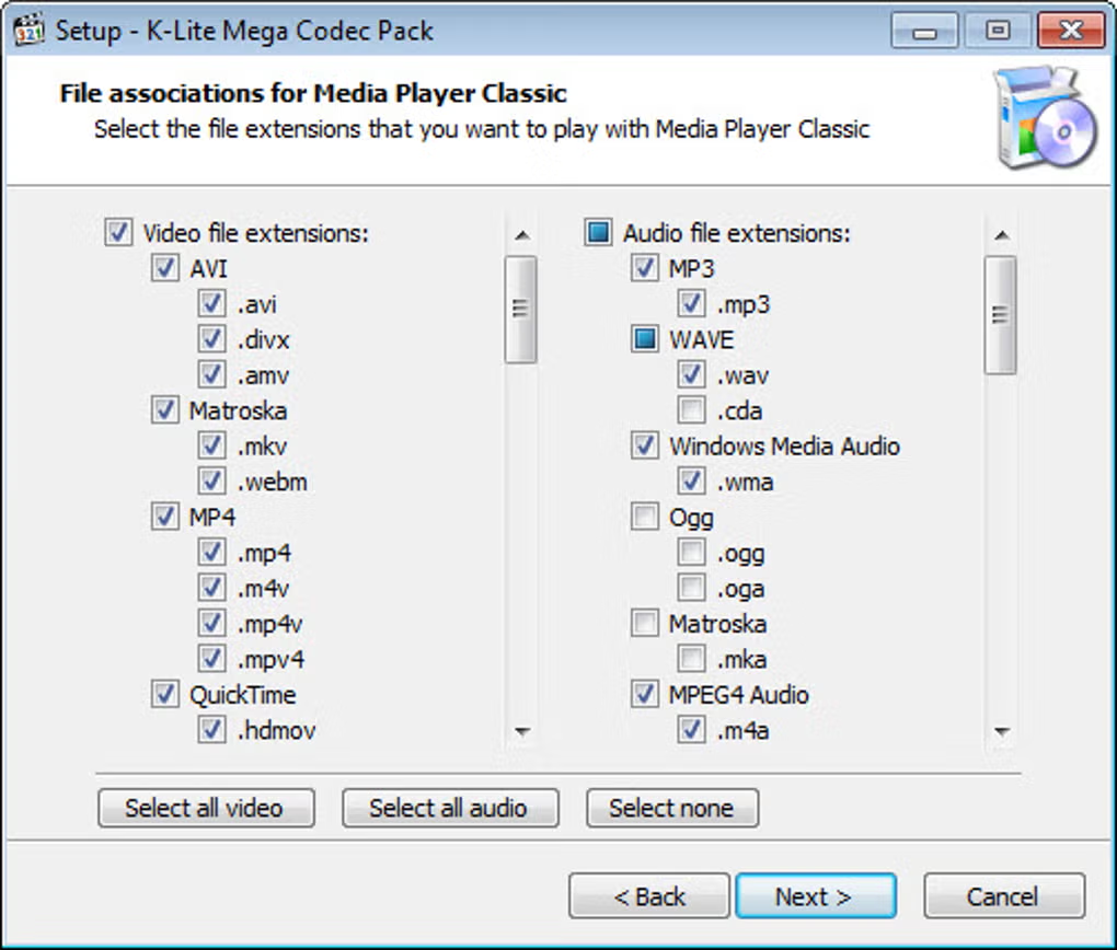 K-Lite Codec Pack