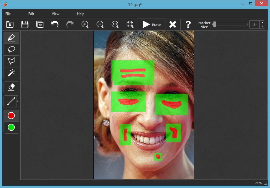 Inpaint 去除人物脸上的痘痘