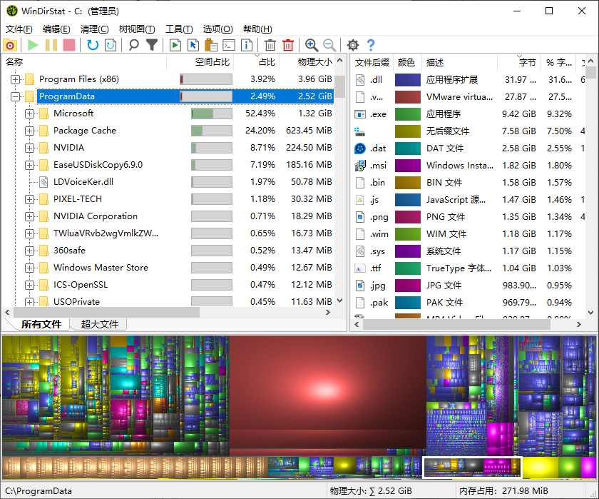 WinDirStat 检查 ProgramData 文件夹