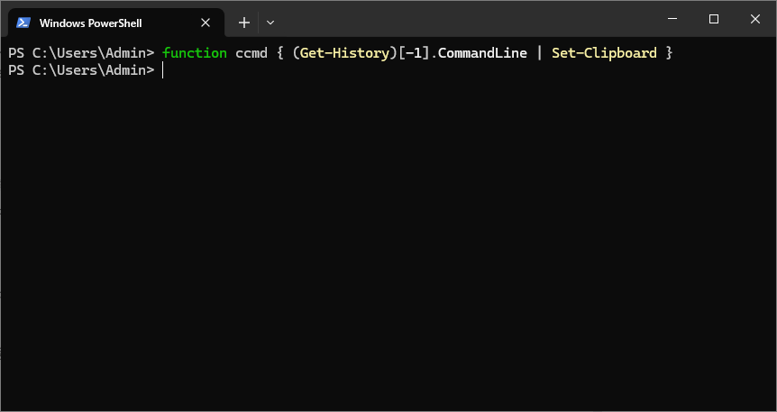 PowerShell 剪贴板命令