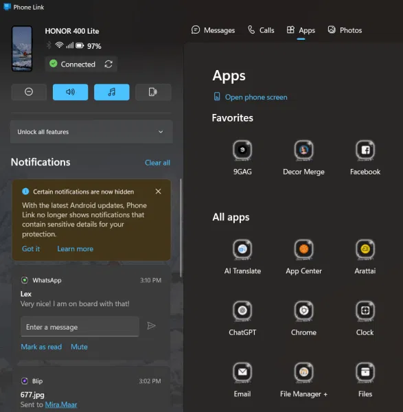 管理并控制手机