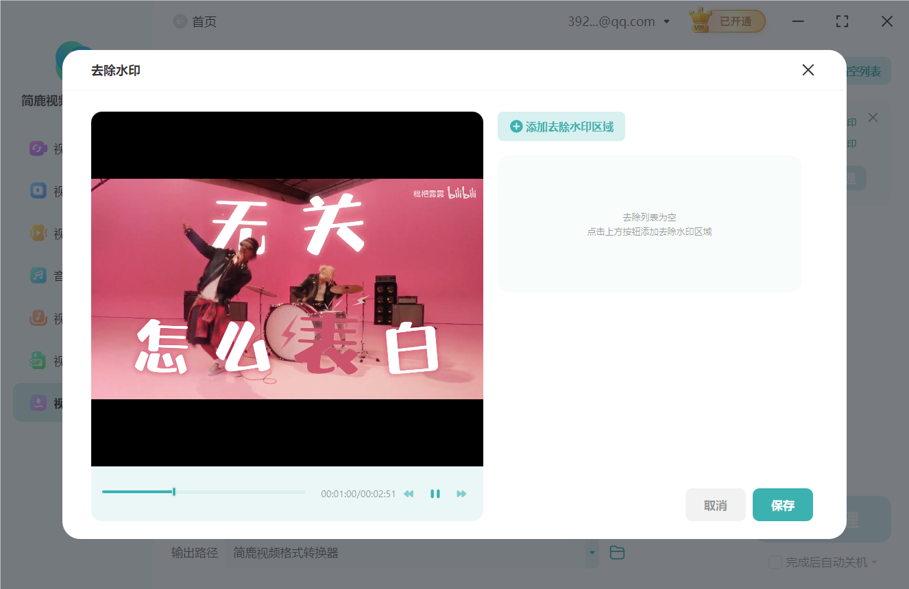 视频水印处理功能