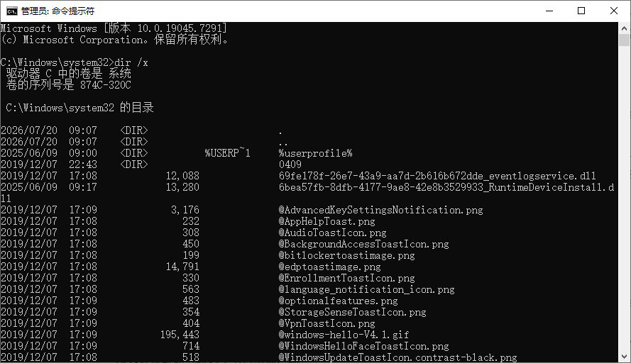 查看 Windows 目录文件