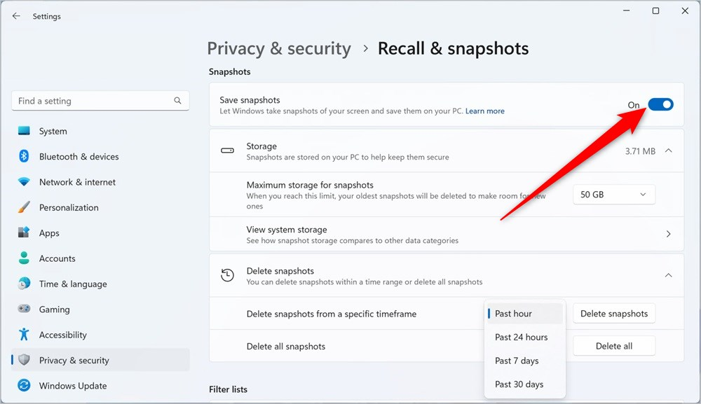 Windows 11 Recall AI