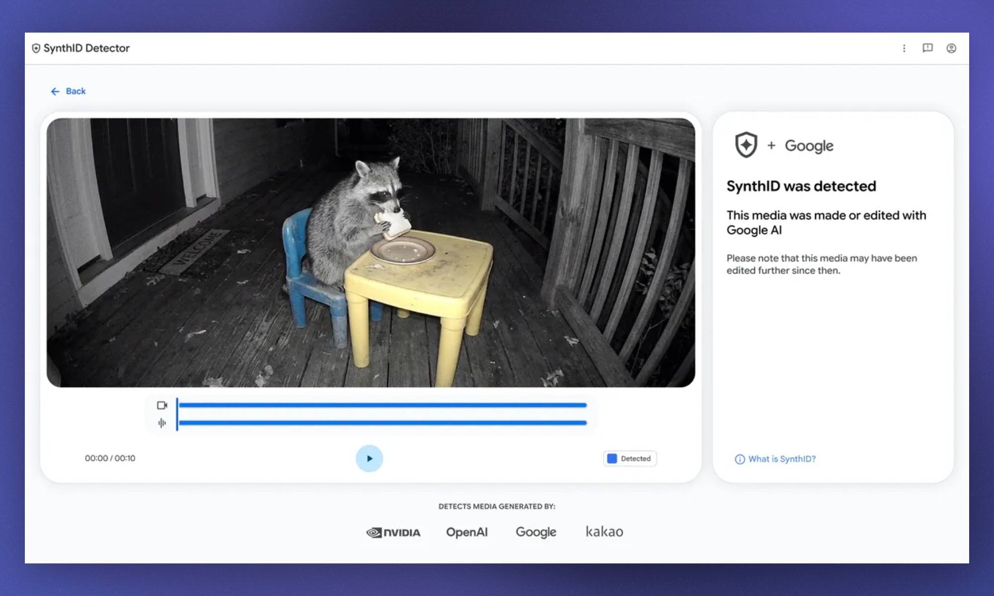 Google SynthID 检测器