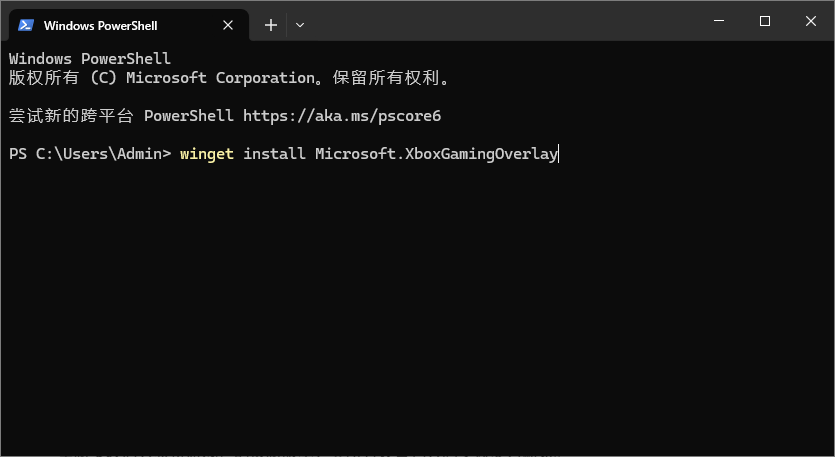 PowerShell 重新安装命令