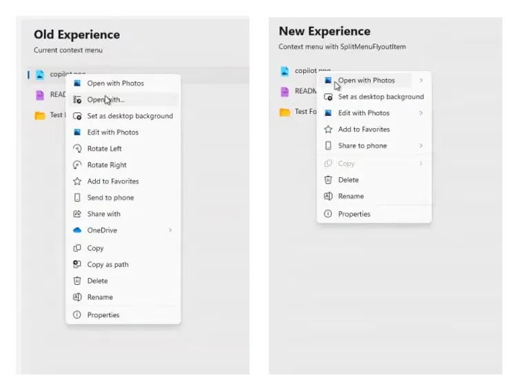 Windows 11 右键菜单