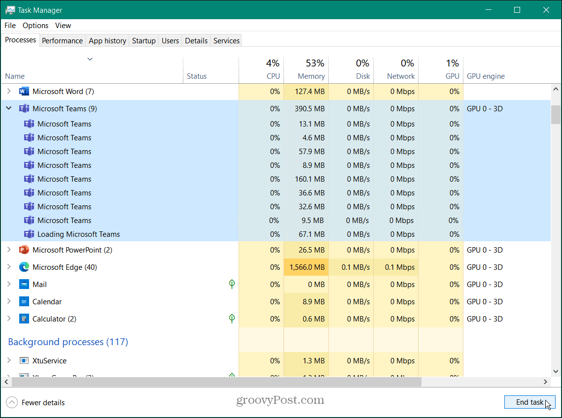 禁用 Microsoft Teams