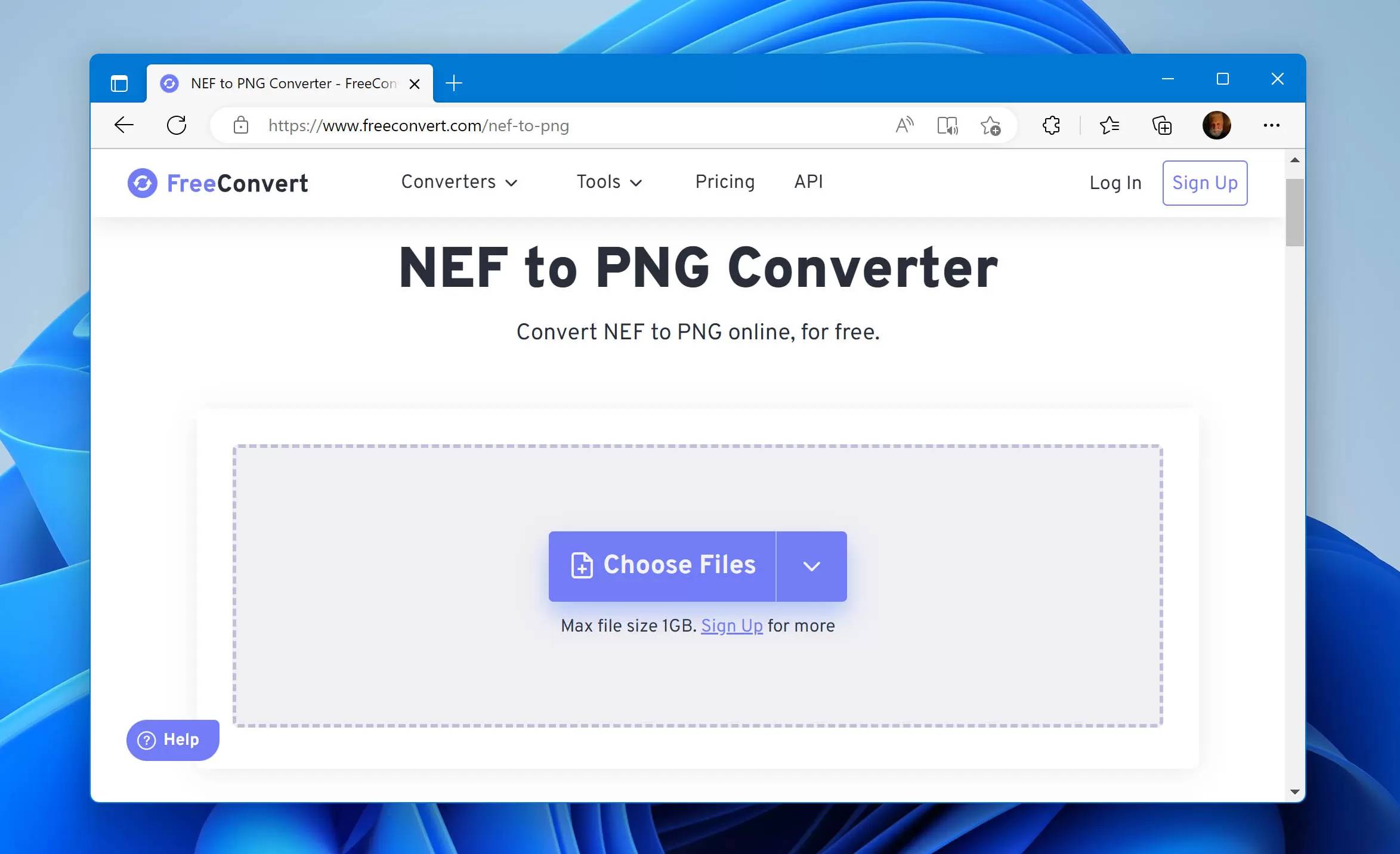 在线转换 NEF 为 PNG