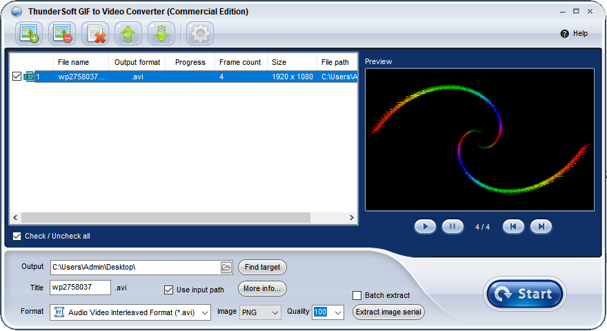 ThunderSoft GIF to Video Converter