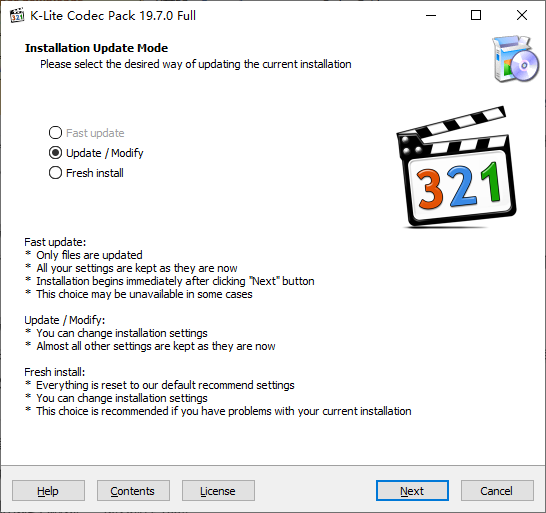安装 K-Lite Codec Pack