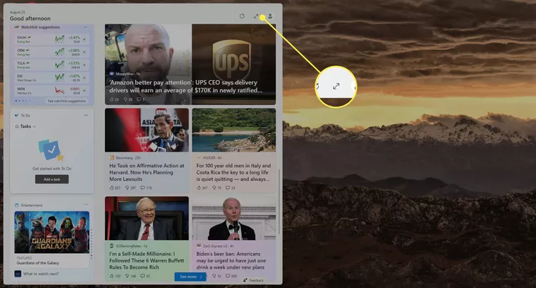 Windows 11 小部件