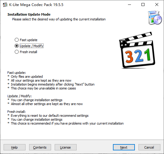 安装 K-Lite Codec Pack