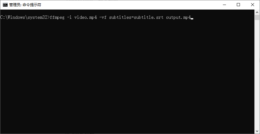 FFmpeg 合并字幕