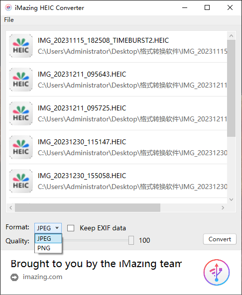 iMazing HEIC Converter