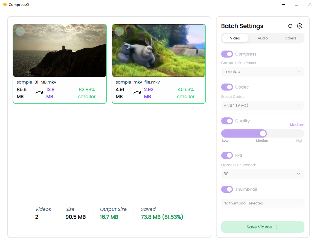 开始转换 MKV 为 MP4