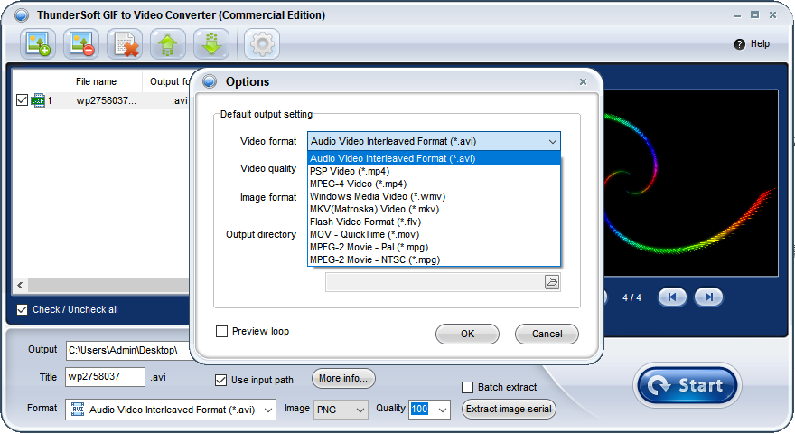 ThunderSoft GIF to Video Converter