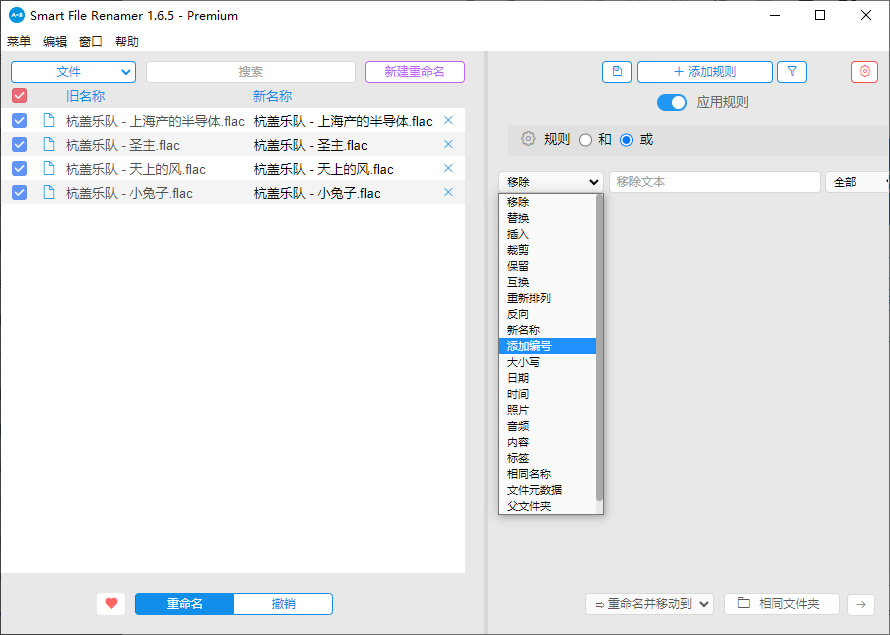 选择添加编号规则