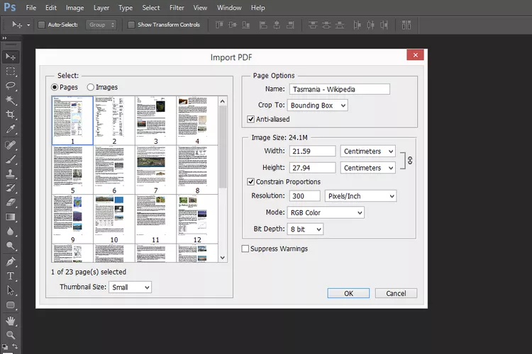 Photoshop 导出 PDF
