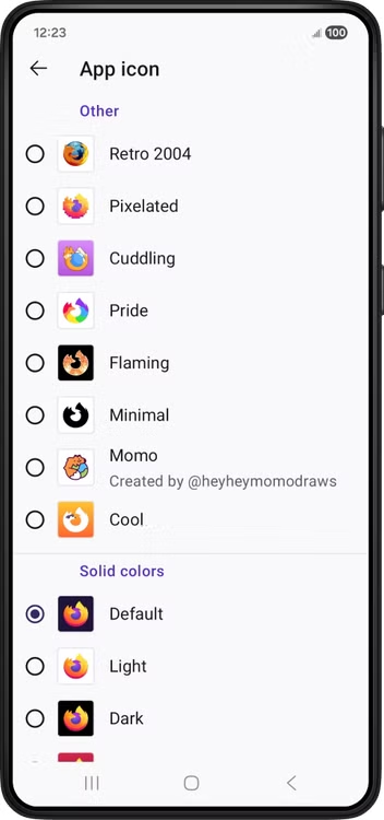 Firefox 自定义图标