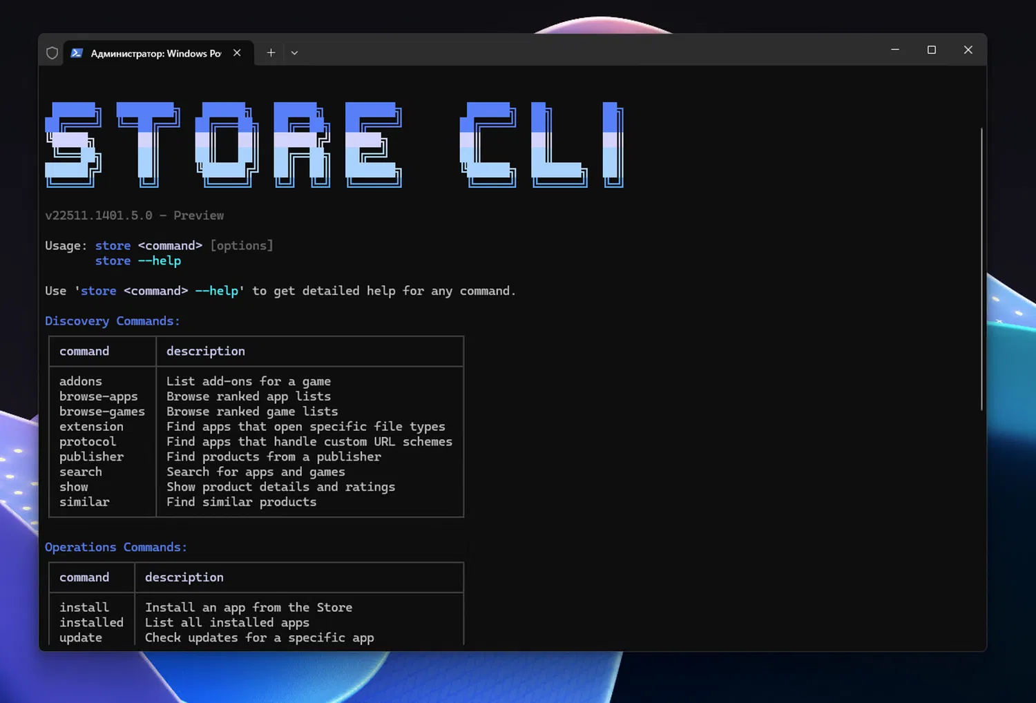 Store CLI