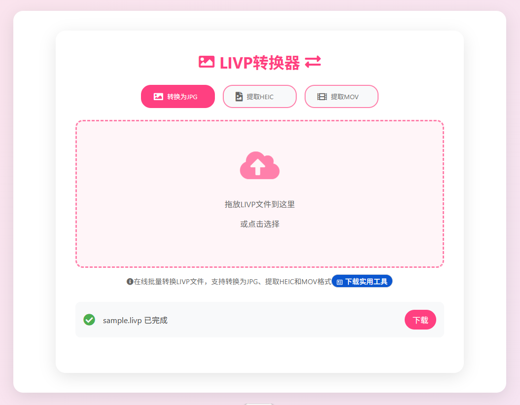 开始转换LIVP文件