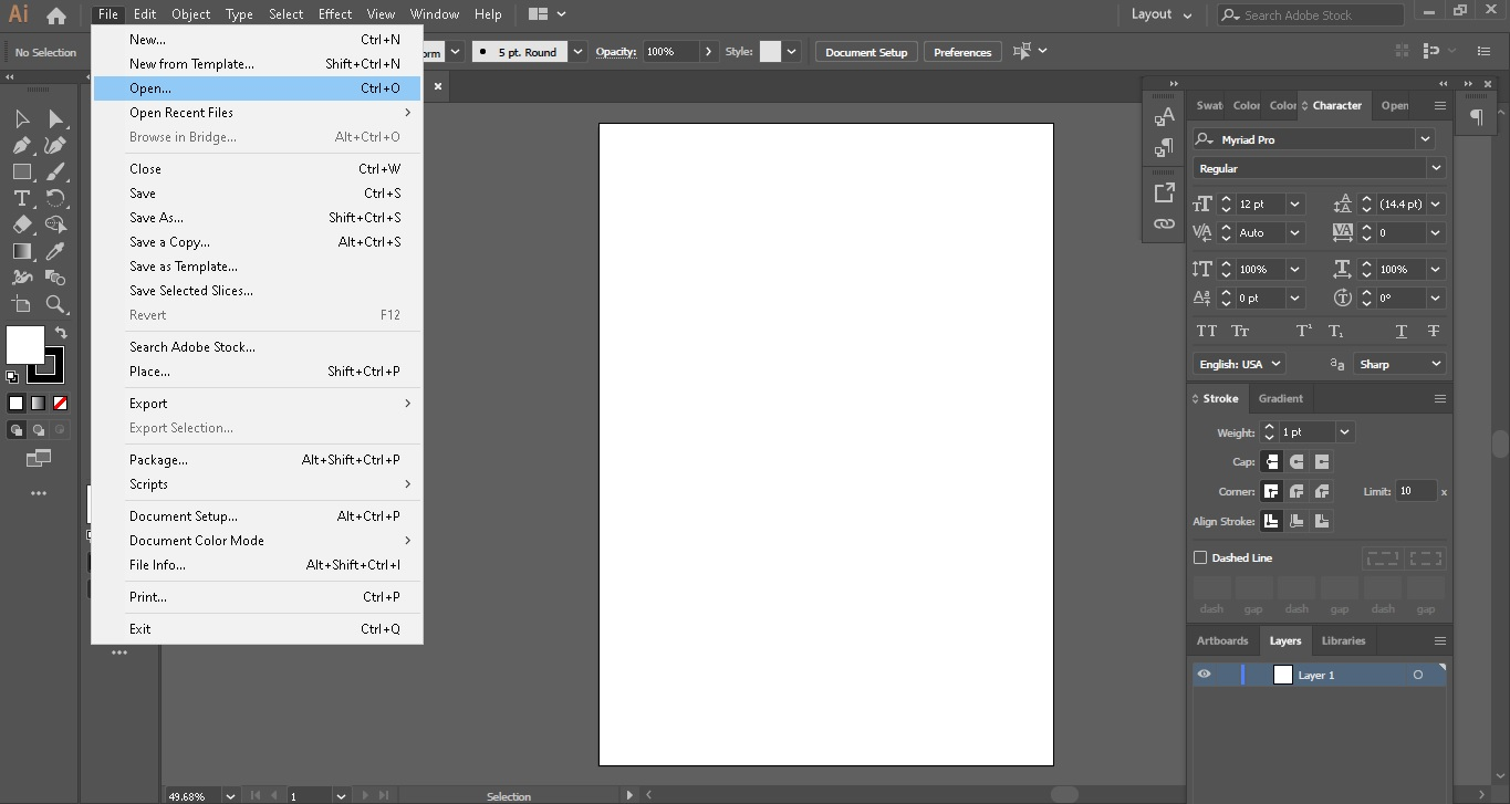 Adobe Illustrator 转换 PNG 为 PDF