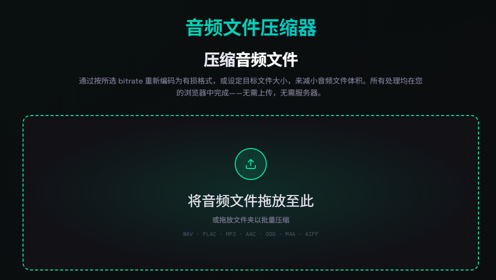 在线压缩音频