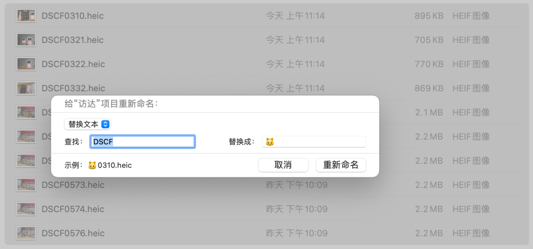 Mac 替换文本模式