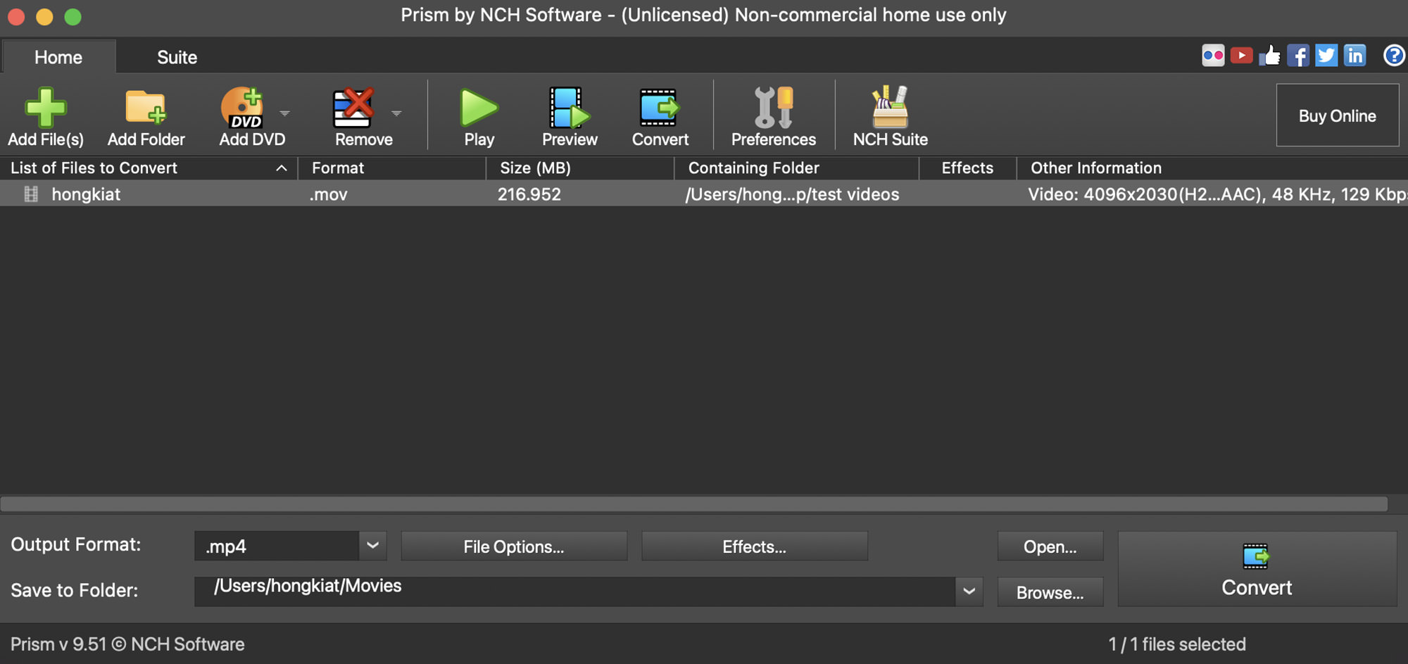 NCH Prism Video Converter