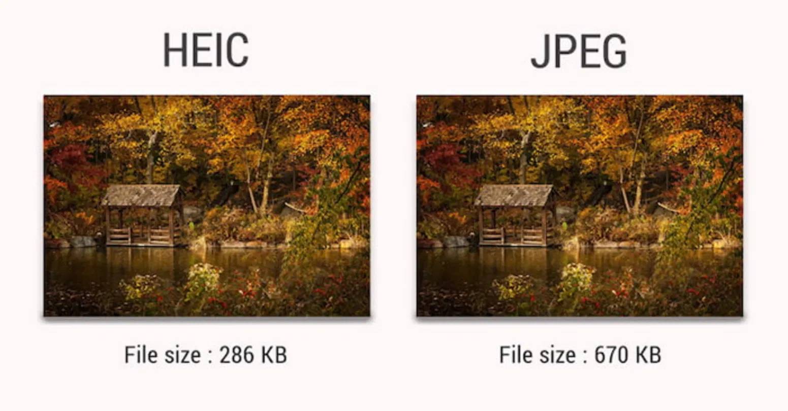 HEIC vs JPEG