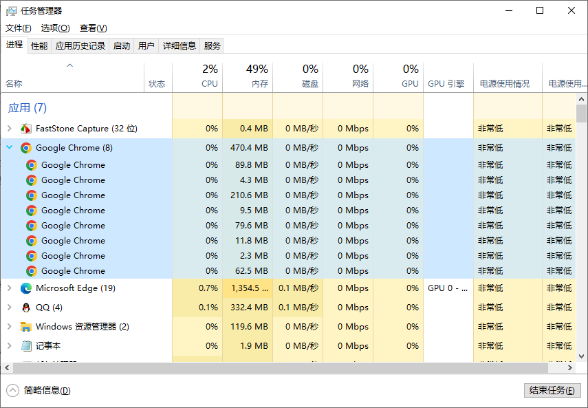 结束 Chrome 进程