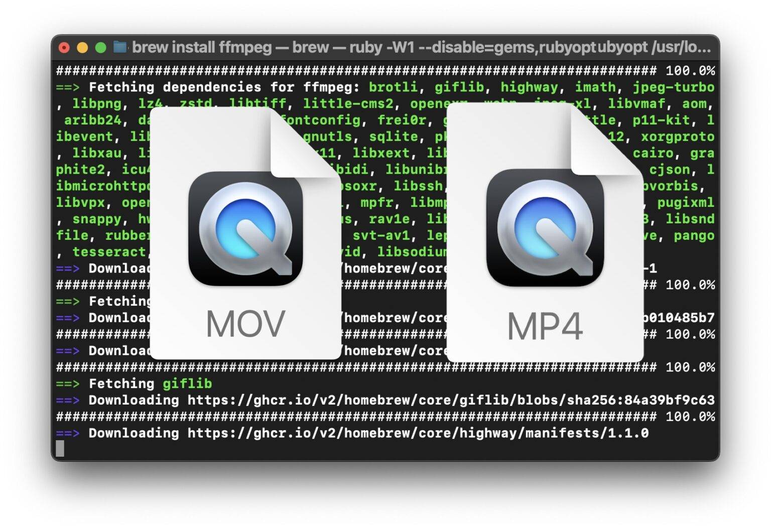 FFmpeg 为视频合并音频