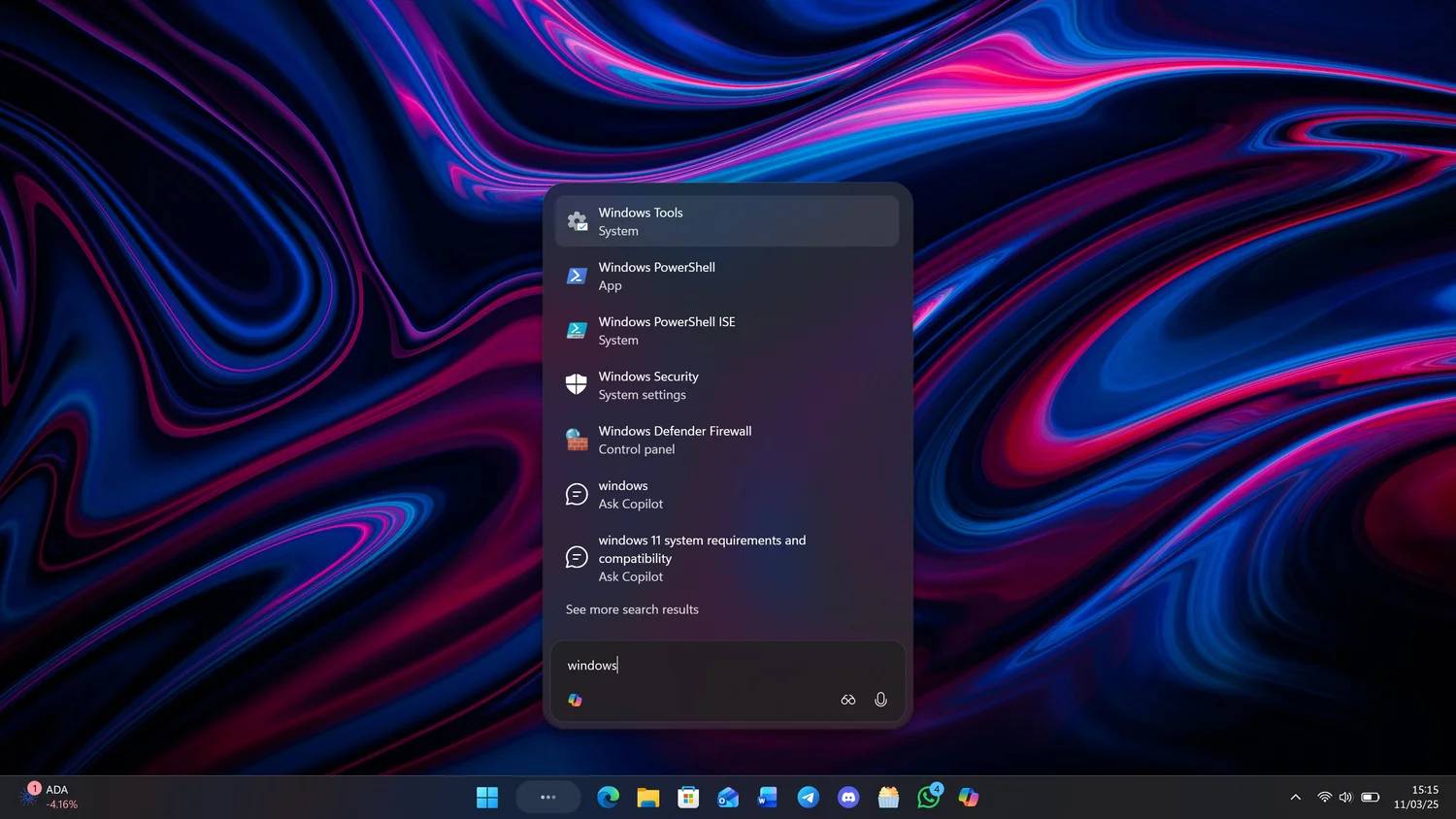 Windows 11 任务栏