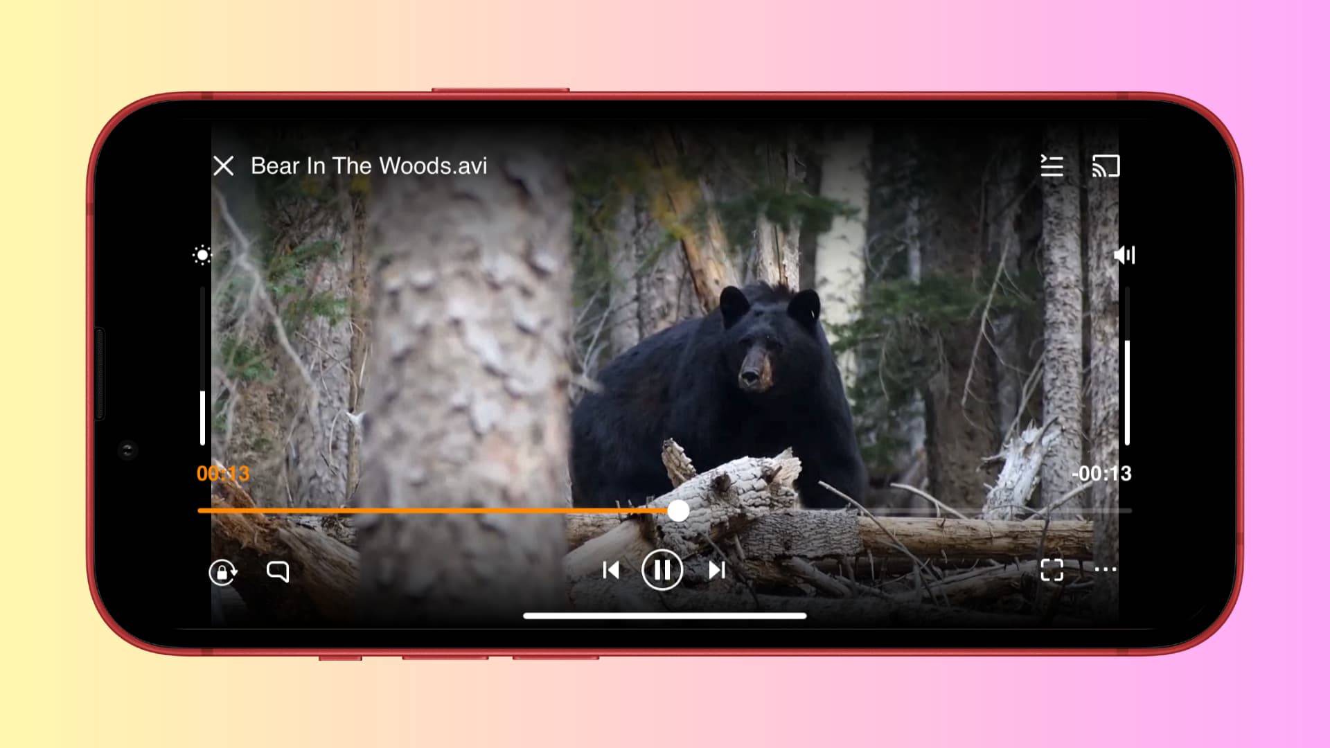 正在播放 AVI 视频