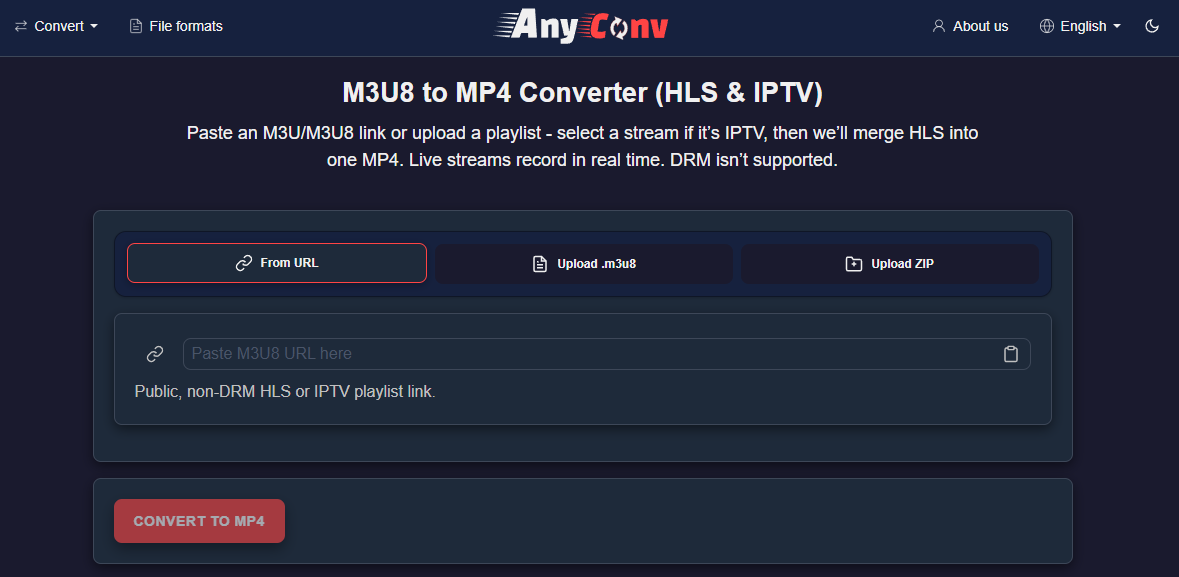 M3U8 to MP4 Converter