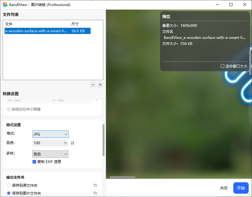BandiView 转换 AVIF 文件